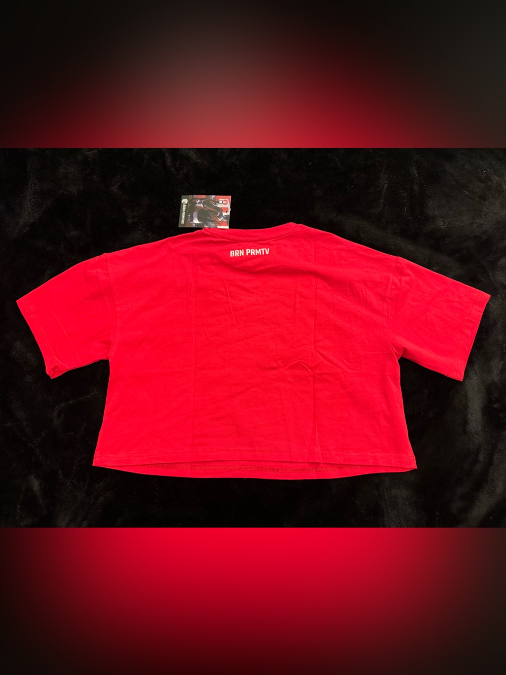 Born Primitive Red Logo Crop Tee - Picture 2 of 3